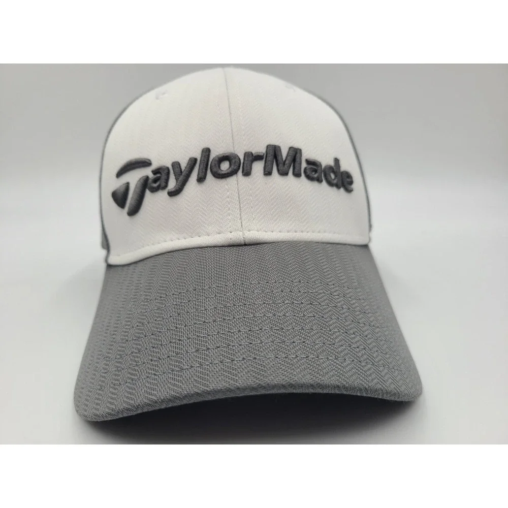 TaylorMade Golf M1 TP5 Adjustable Hat Cap Tennis Baseball Men Women White Gray